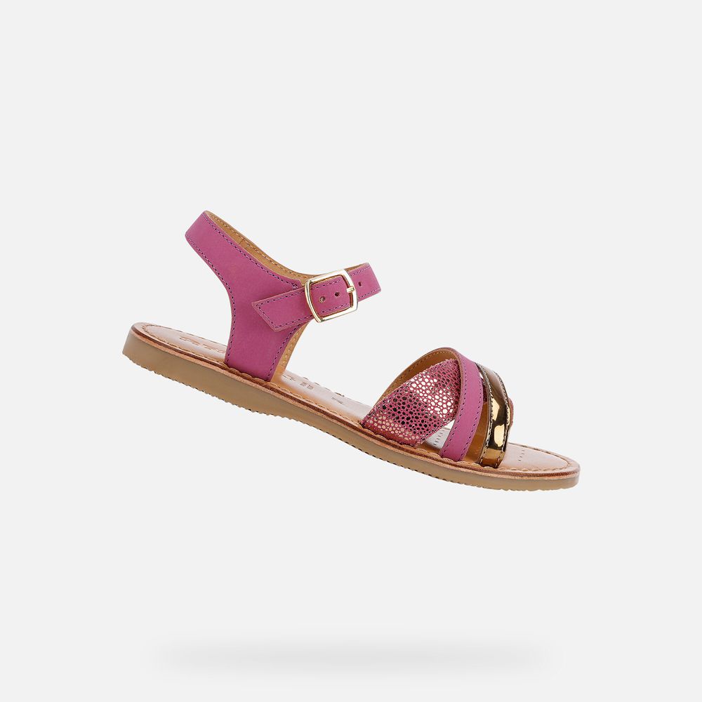 Geox Sandals Pink Eolie - Geox Girls Shoes - AWRDSJ680